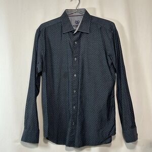 BUGATCHI Uomo Doma Geometric Print Long Sleeve Shirt‎ - Men's